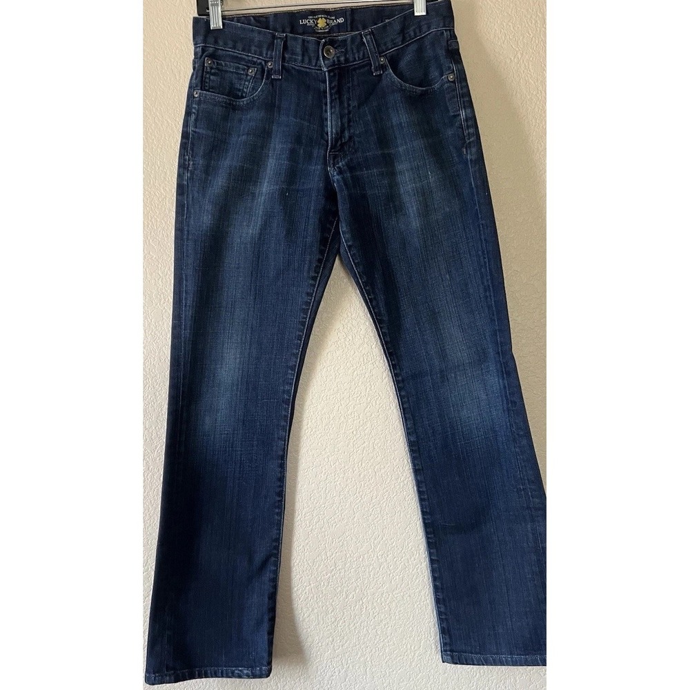 Lucky Brand 221 Original Straight Mens Dark Wash Denim Jeans size 30x30 A0005